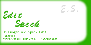 edit speck business card